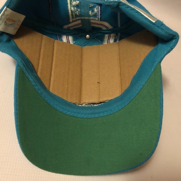 Vintage 90s T.E.I NBA Charlotte Hornets Big Logo Jersey Snapback Hat - Picture 5 of 5